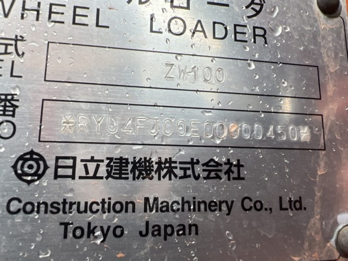 Hitachi ZW100 Wheel Loader Low Hours