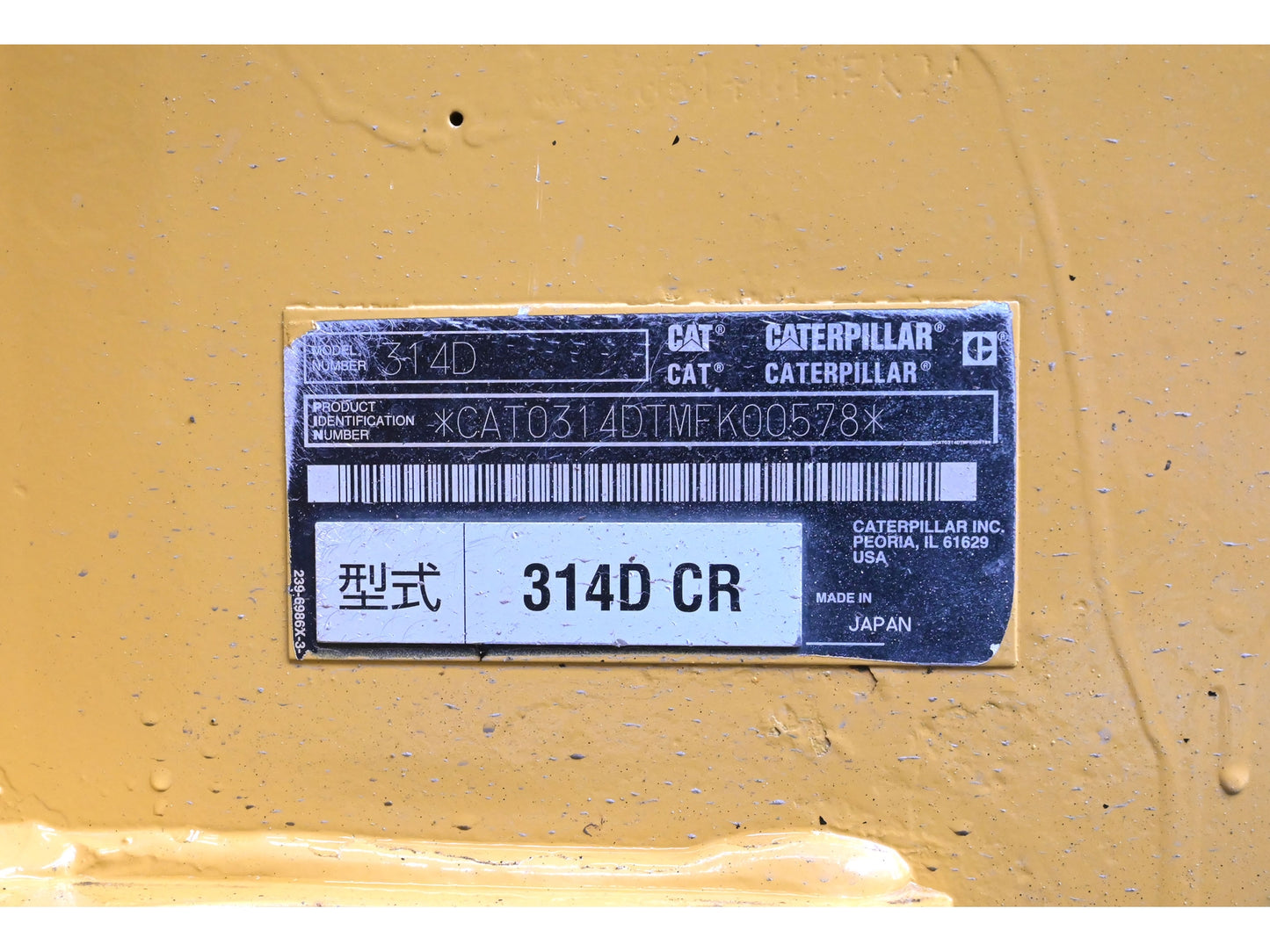 Caterpillar 314D CR 14 Ton Excavator