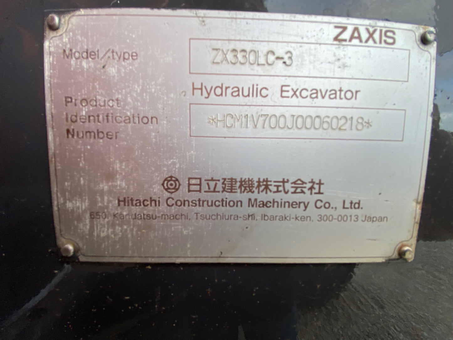 HITACHI ZX330 35 ton Digger Low Hours