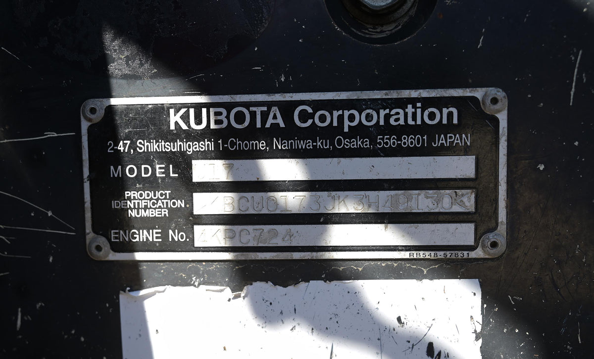 Kubota U17 Digger with Tandem Implement Trailer Combo