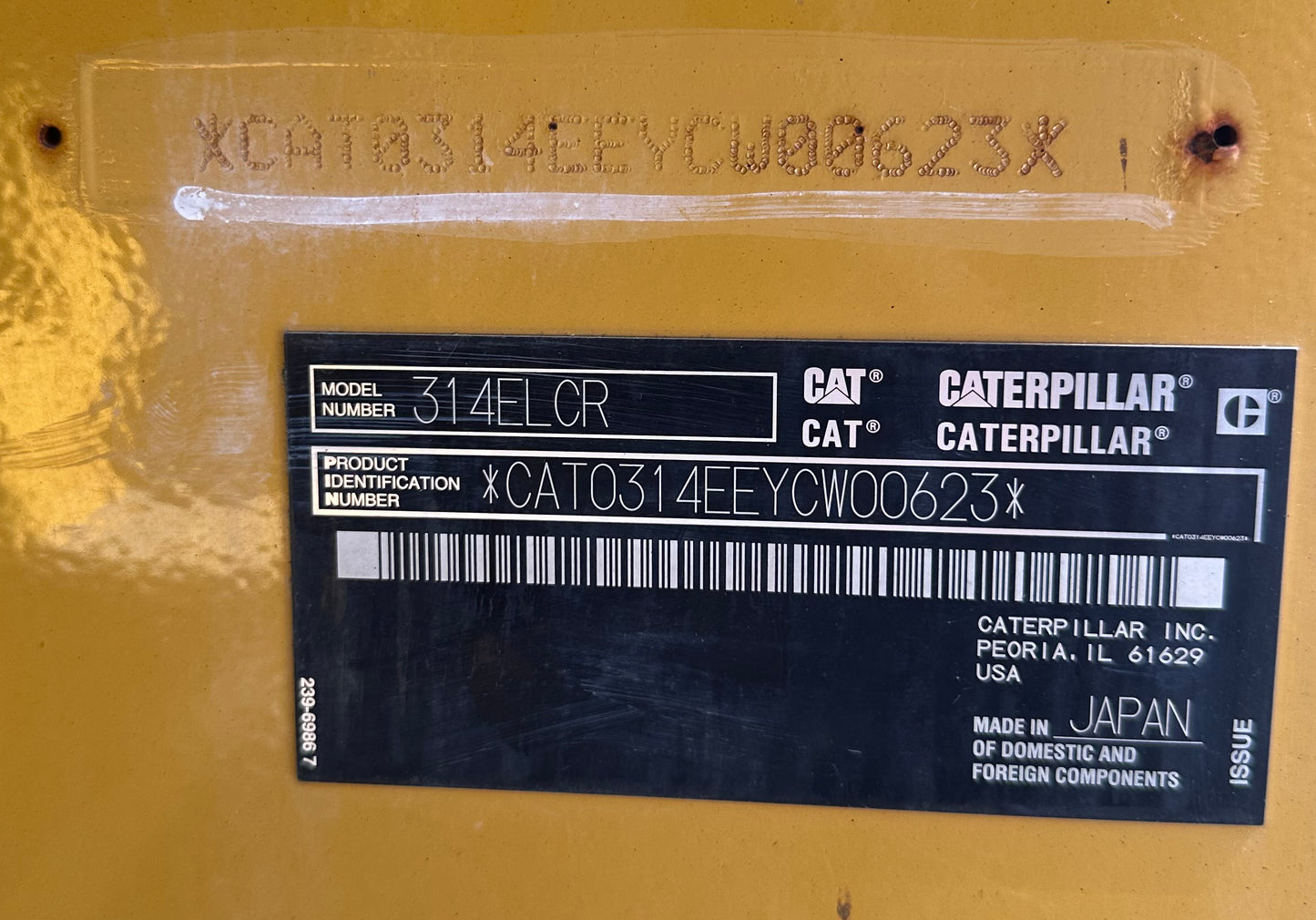 Caterpillar 314EL 14 Ton