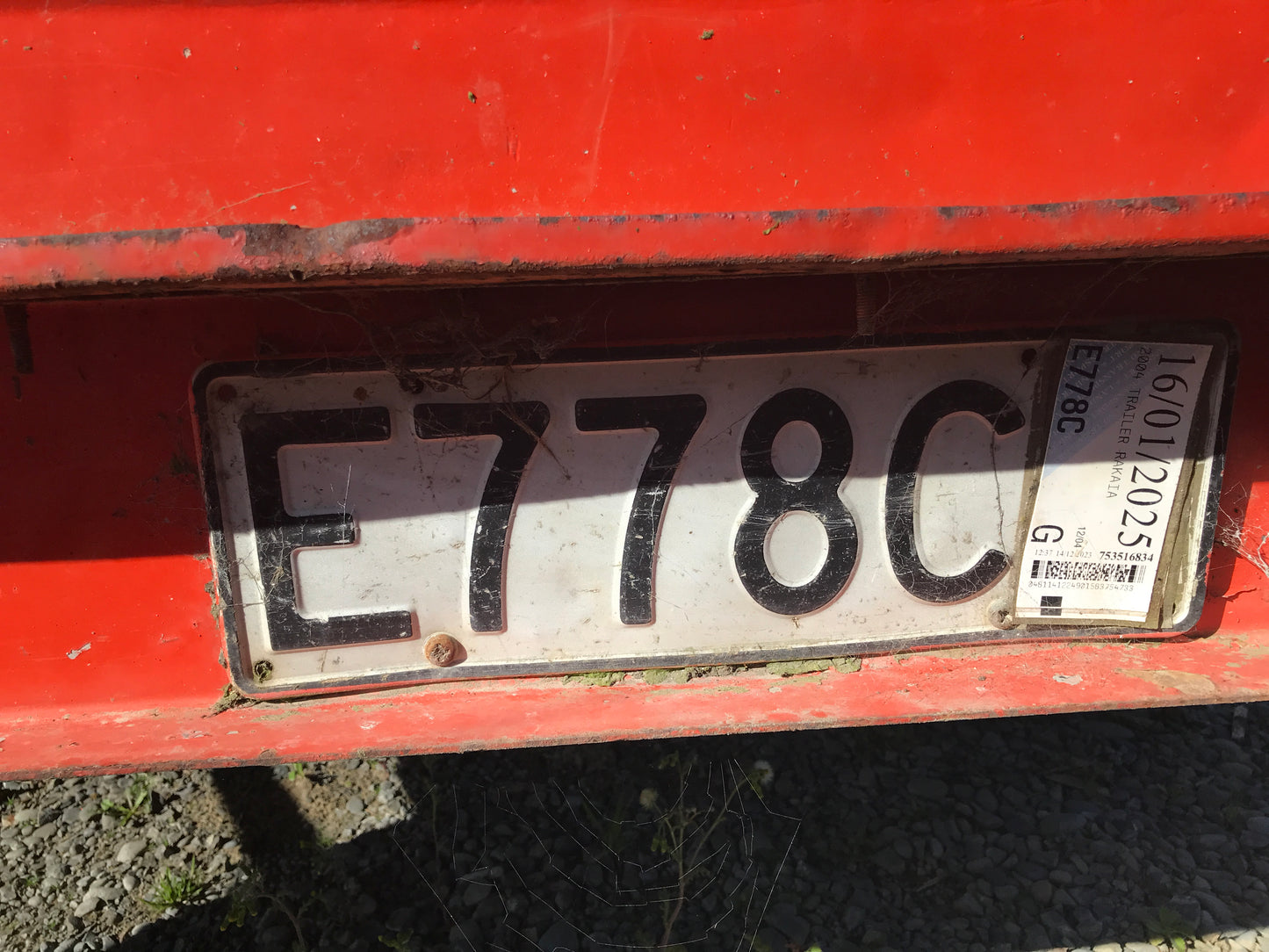 2004 Rakaia Wellside 1.8x1.2 Trailer
