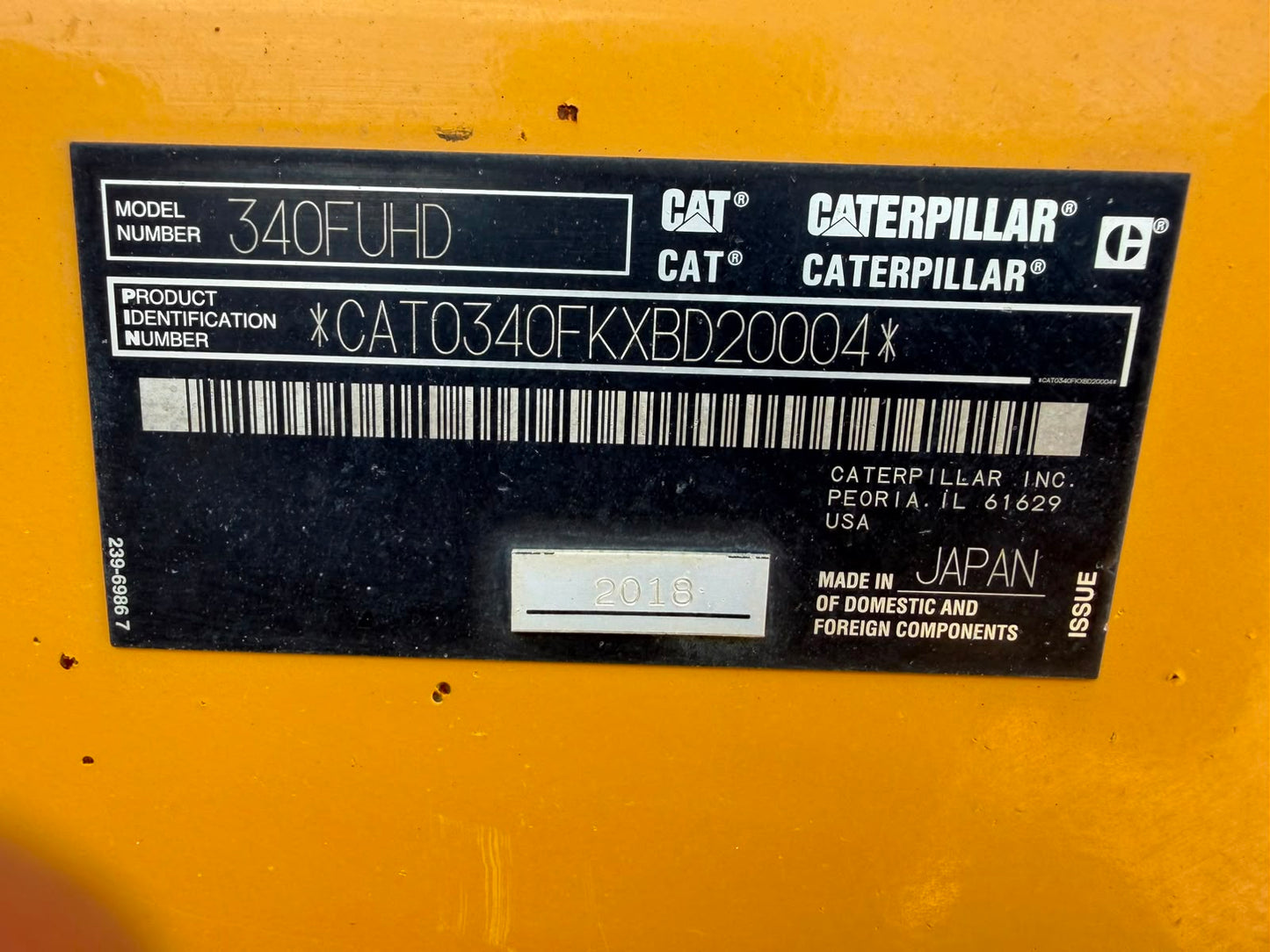 CAT 340F 50 TON Ultra High Demo Digger