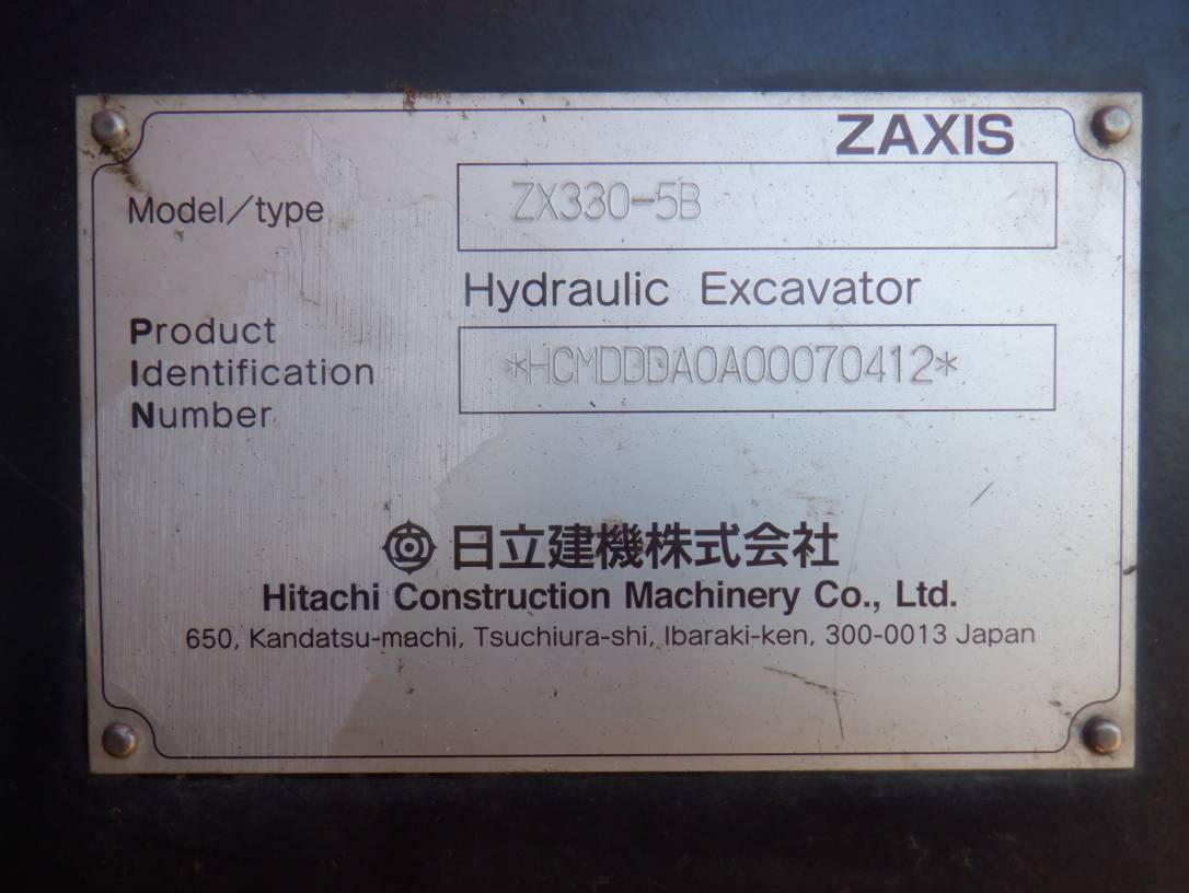 HITACHI ZX330 2013 32 ton Digger