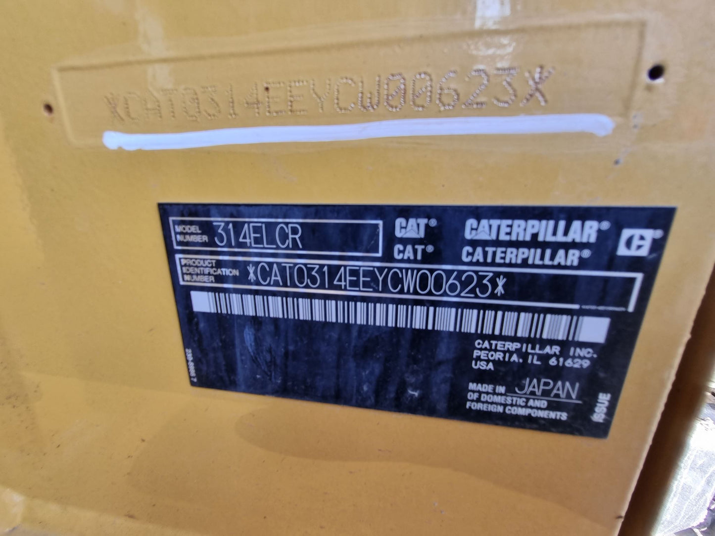 Caterpillar 314EL 14 Ton
