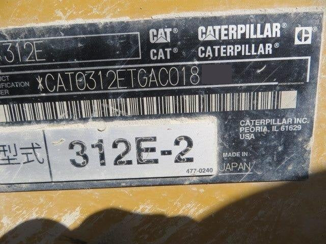 Cat 312E2 Digger 2015 W/Blade