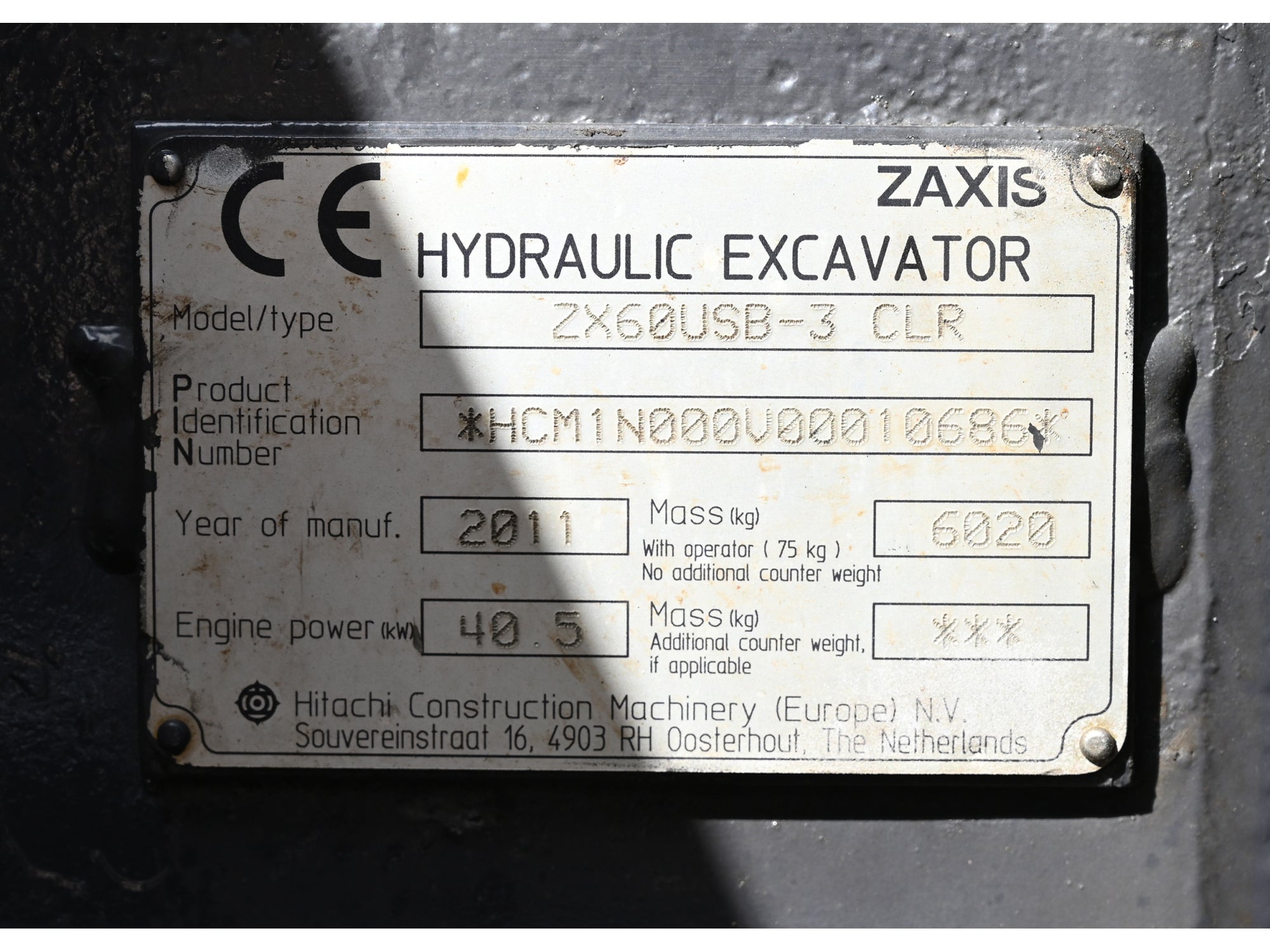 Hitachi ZX60USB-3 Digger 6 Ton– Digger City