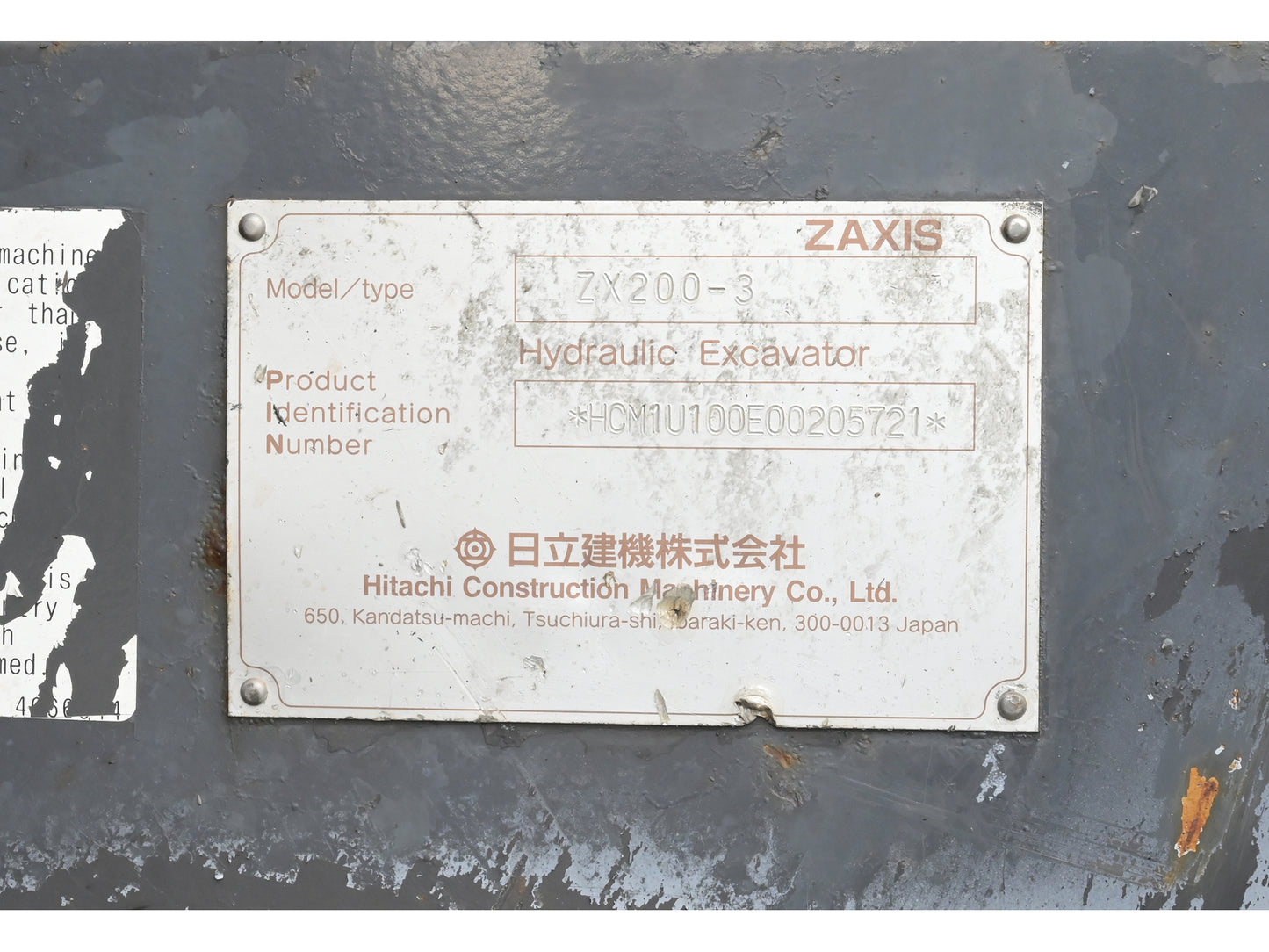 Hitachi ZX200-3