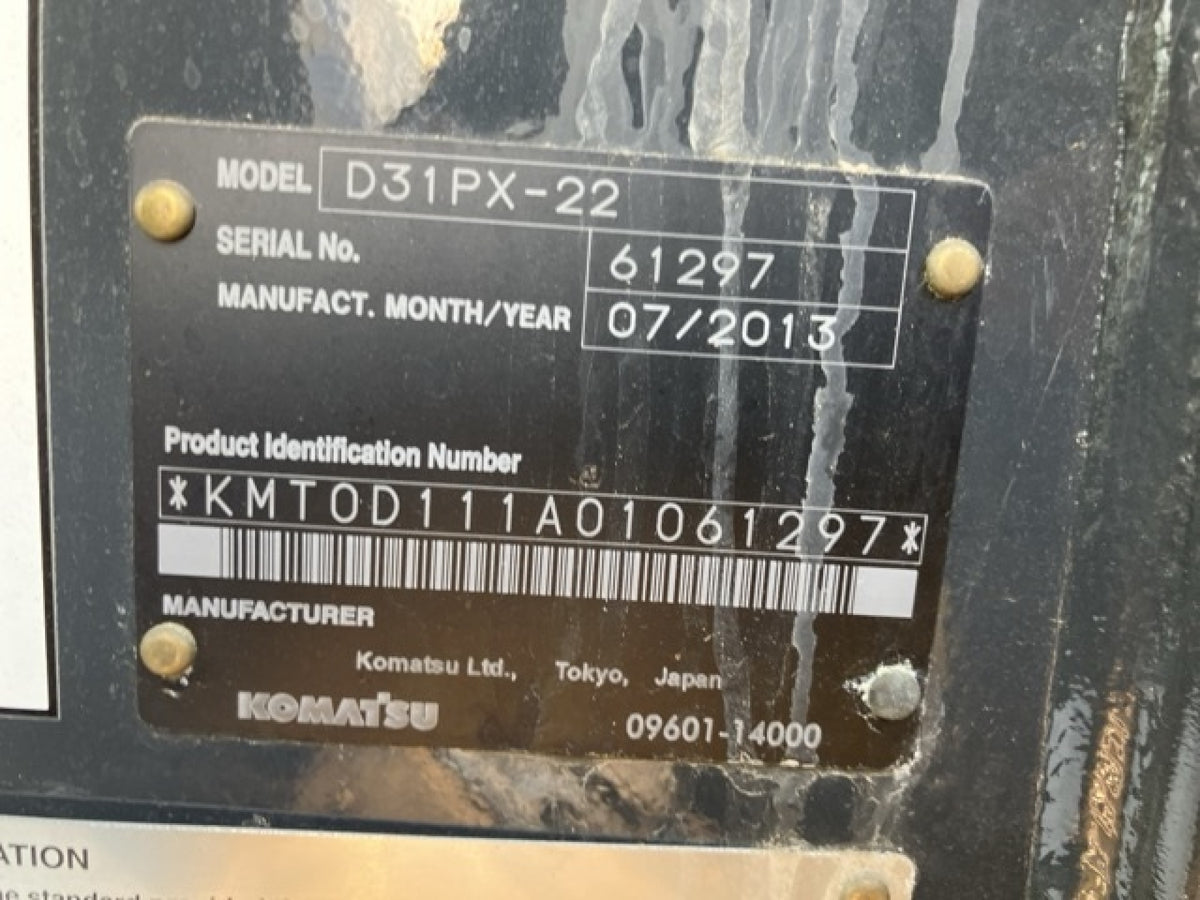 Komatsu D31-PX 8 Ton Dozer