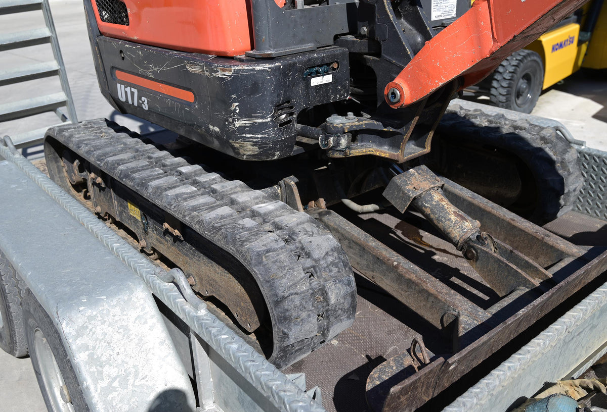 Kubota U17 Digger with Tandem Implement Trailer Combo