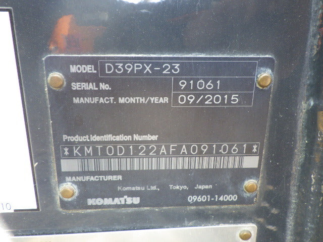 Komatsu D39PX-23 Bulldozer