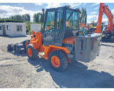 HITACHI LX20-7 LOADER WITH FACTORY HYD POWER SWEEPER ATTACHMENT , LOW HOURS