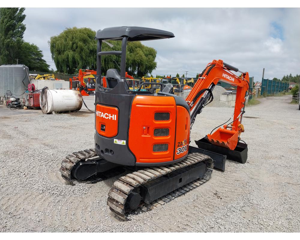 Hitachi ZX30U, 3 Ton Excavator, Low Hours